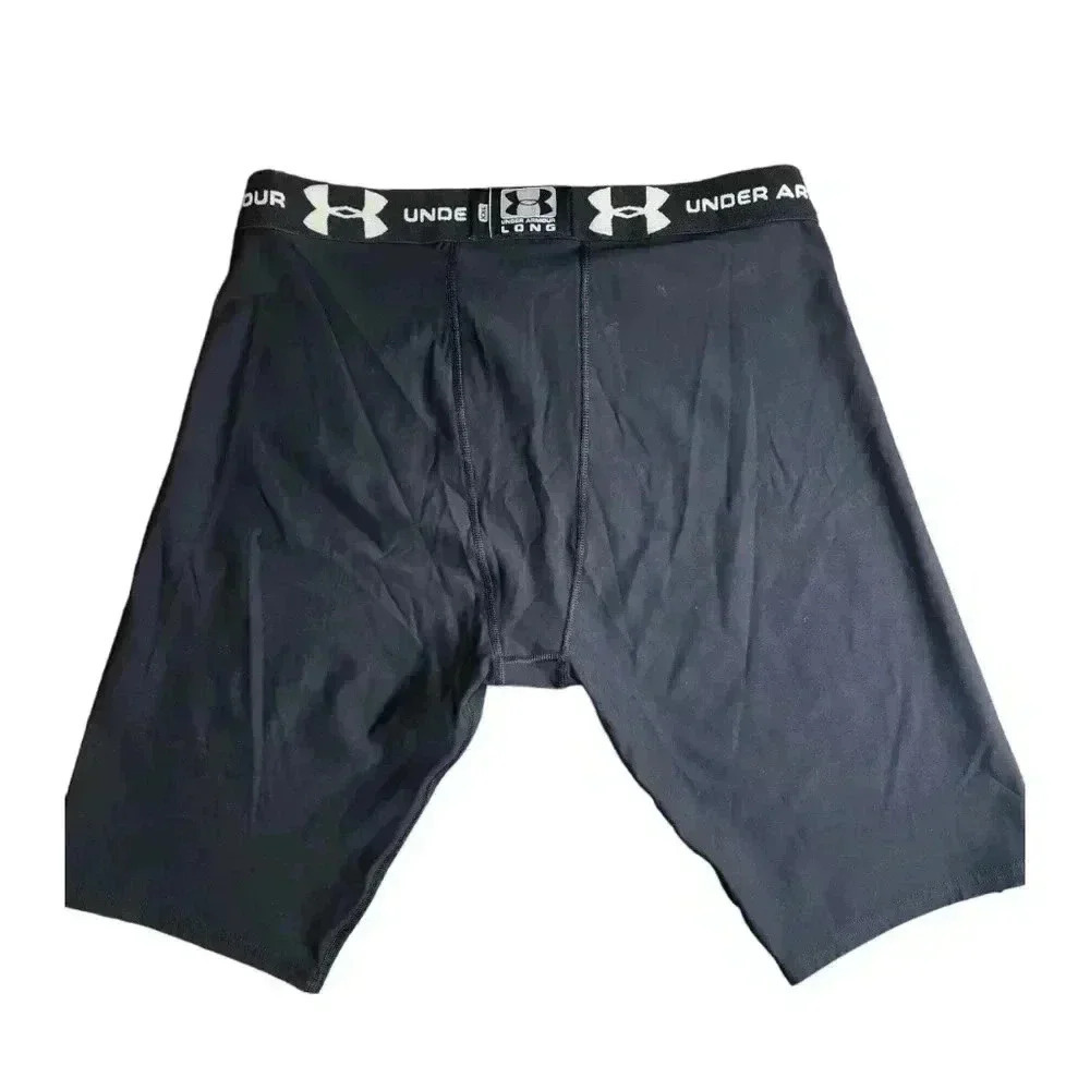 Under Armour Heatgear workout gym shorts long. BLACK XL or XXL NWT - Picture 2 of 5